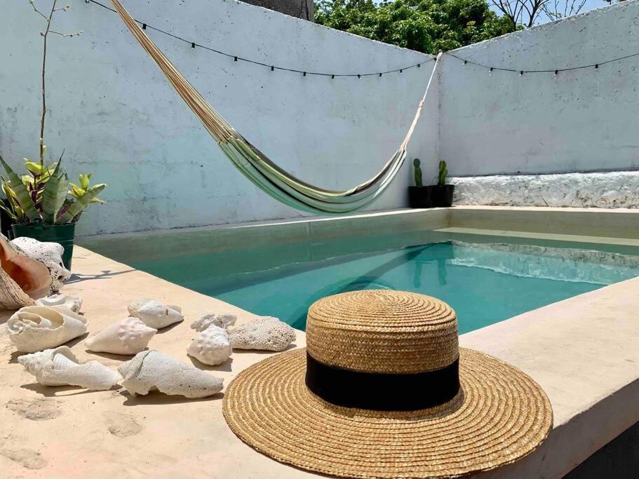 Casita Azul Colonial En El Centro De Merida. Eksteriør billede