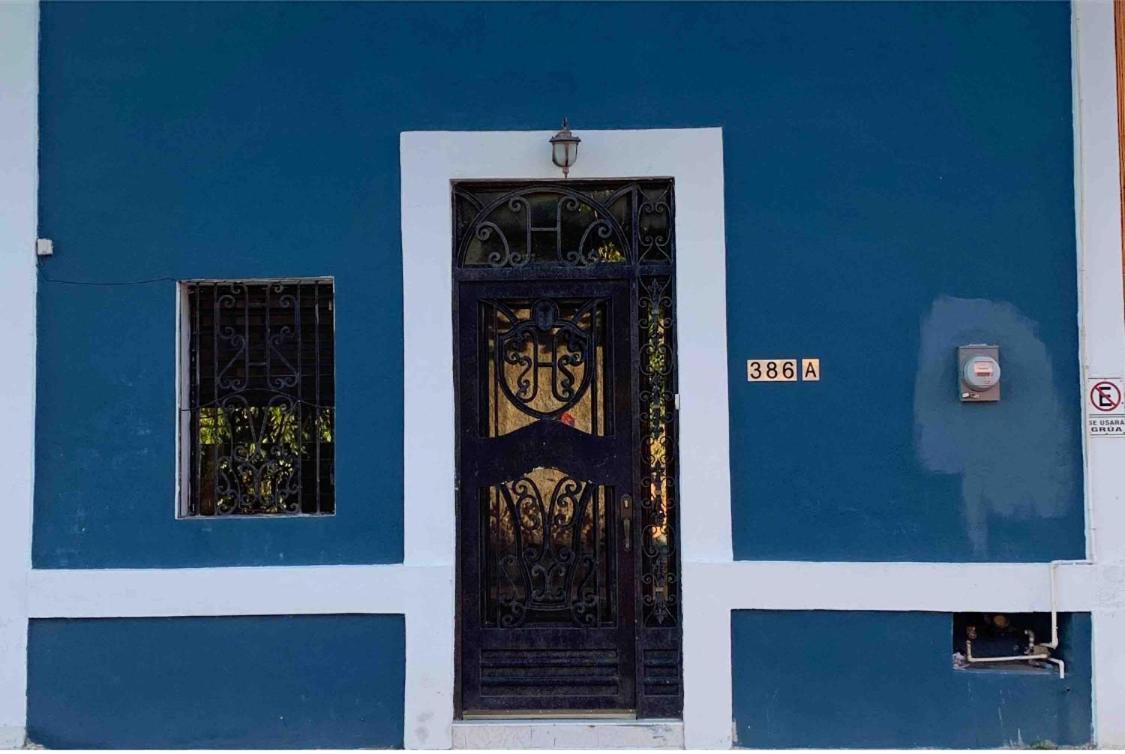 Casita Azul Colonial En El Centro De Merida. Eksteriør billede
